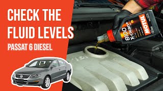 Youtube thumbnail of video "How to check the fluid levels Passat 6 1.9 TDI 📏"