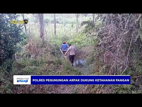 POLRES PEGUNUNGAN ARFAK DUKUNG KETAHANAN PANGAN