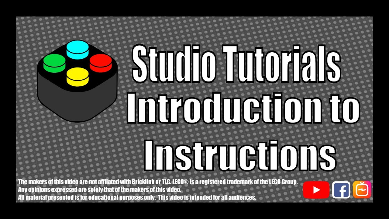 Studio Tutorials - Introduction to Instructions! Make your own digital LEGO instructions!
