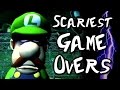 SCARIEST GAME OVER SCREENS In Nintendo Games Wii U GC N64 SNES