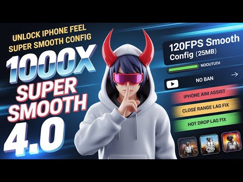 🔥 BGMI 4.0 LAG FIX CONFIG FILE 💯 | 120 FPS + ZERO LAG + IPHONE FEEL | SUPER SMOOTH | BGMI + GL + KR