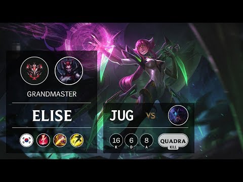 Elise Jungle vs Rek'Sai - KR Grandmaster Patch 9.8