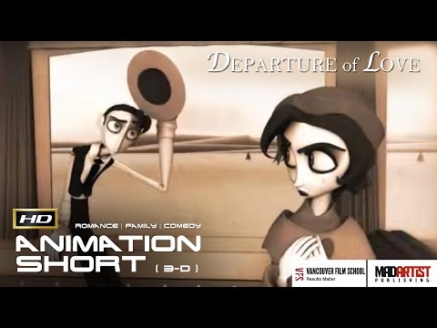 CGI 3D Animated Short Film "DEPARTURE OF LOVE" Funny Vintage Love Story by Jennifer Bors & Ringling