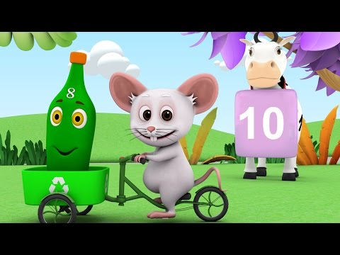 Ten Green Bottles | Nursery Rhymes Collection | Baby Songs | Kindergarten Kids Animation Songs Video