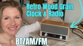 Audiocrazy Retro Clock Radio. AM FM Bluetooth.