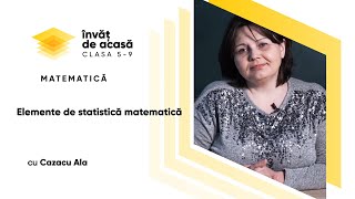"Elemente de statistică matematică"