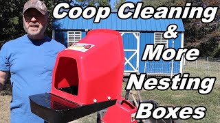 Cleaning Out Our Chicken Coop and Adding More Nesting Boxes