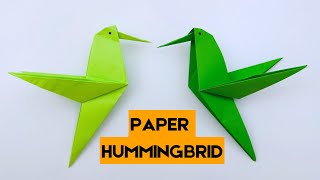 Easy Paper Hummingbird Craft for Kids | Origami Hummingbird | Fun Paper Crafts for School