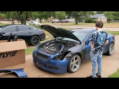 NEW Carbon Fiber Fenders How To Install G37!