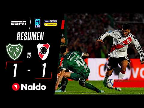 EL GOL DE MONTIEL NO ALCANZÓ Y RIVER SIGUE AFUERA DE LOS PLAYOFFS | Sarmiento 1-1 River | RESUMEN