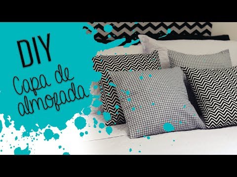 DIY - Capa de Almofada (sem costura)