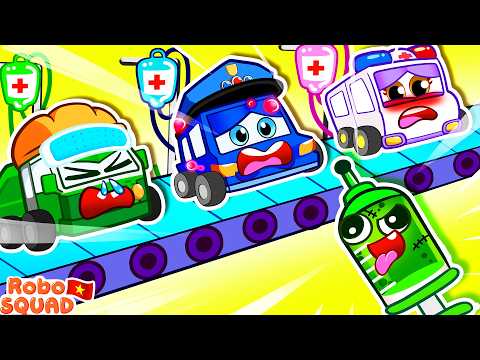 Police Officer Refuses to Take Medicine When Sick, Spreading Virus to His Friends ⁉️ RoboSquad Ca...