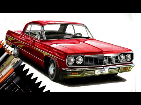 How To Draw A Lowrider Step by Step || Car Drawing – I'm Youtuber ...