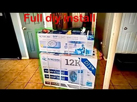 MrCool DIY 12k btu Minisplit install