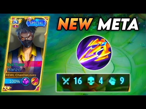 HANZO NEW META BUILD! SEA HALBERD😱 | TRY THIS BUILD! INCREASE YOUR HEALING REDUCTION