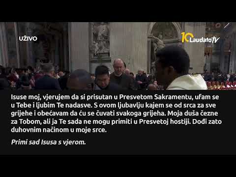 [UŽIVO] Sveta Misa, Vatikan