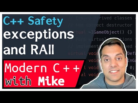 C++ Exceptions and RAII - C++ Safety part 5 of n | Modern Cpp Series Ep. 238