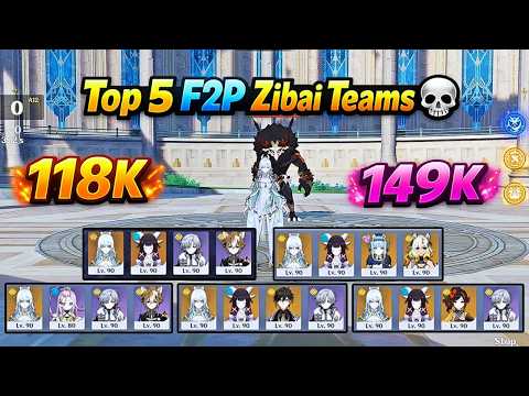Top F2P Zibai Team!? 💀 DPS Test Dummy++ – Watch the INSANE Results! | Genshin Impact