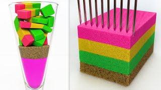 Very Satisfying and Relaxing Compilation 345 Kinetic Sand ASMR