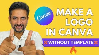 How to Make Logo in Canva | Without TEMPLATE | From Scratch😲