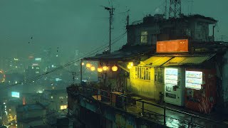 Late Night City Rain ☔ Aesthetic Lofi Playlist For Deep Focus