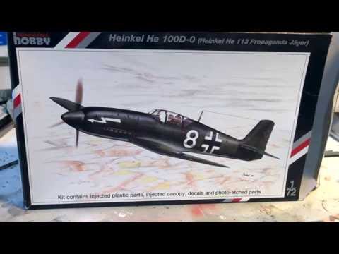 hun in the sun GB. 1/72  special hobby heinkel 100 D-0.