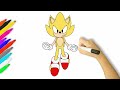 How to Draw Super Sonic | Sonic the Hedgehog