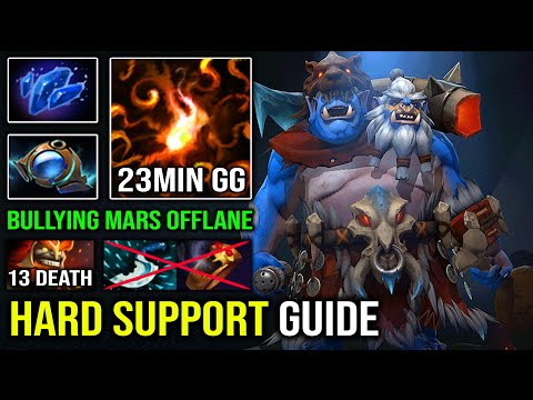 How to Hard Support Ogre Magi Like a Pro with 23Min GG Easy Bullying Mars From Offlane Dota 2