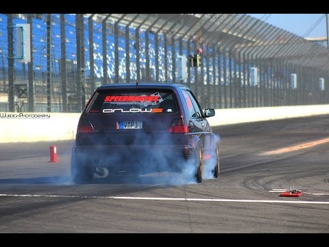 1300hp VW Golf Mk2 R30 TURBO 4motion @ 1/4 Meilen Cup Lausitzring