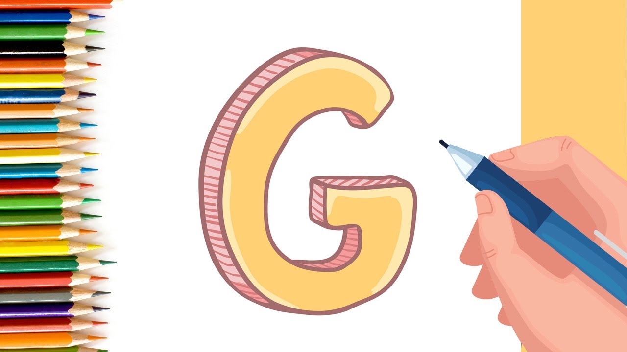 How to draw drawings with letter G