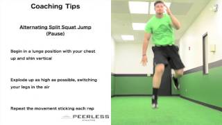 36. Alternating Split Squat Jump (Pause)
