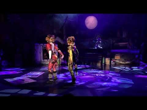 Grayson Hatcher as Bombalurina, Grace Mauldin as Demeter perform McCavity at Socastee High School