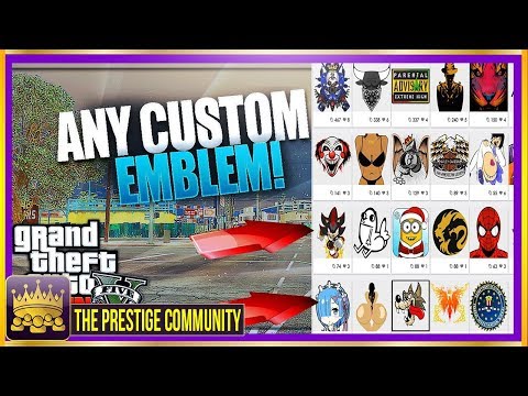 GTA 5 Online: How To Get ''CUSTOM CREW EMBLEMS 1.40'' EASY ...