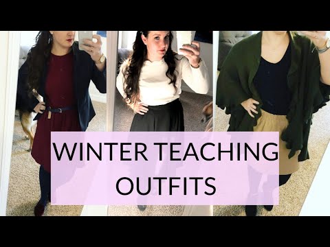 WEEK OF WINTER TEACHING OUTFITS + all the hair accessories
