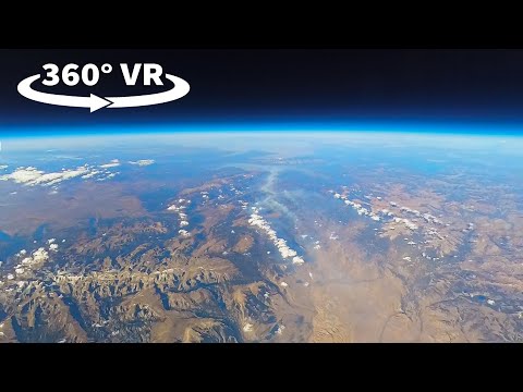 High-Altitude Balloon Flight Over Wyoming's Highest Peak | 4K 360° VR