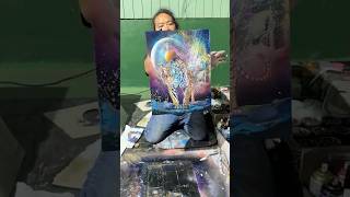 He asked you to upgrade the canvas with spray painting！#スプレーアートエデン#スプレーアート