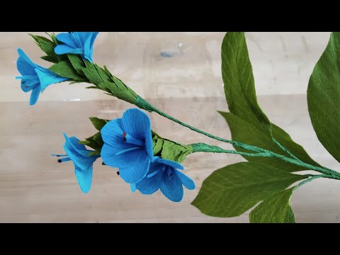 DIY Crepe paper flowers Eranthemum