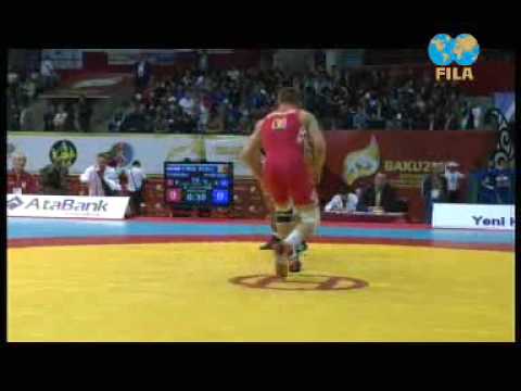 Božo Starčević vs. Puscasu Ionel - 74 kg -Greco-Roman wrestling European championship Baku 2010
