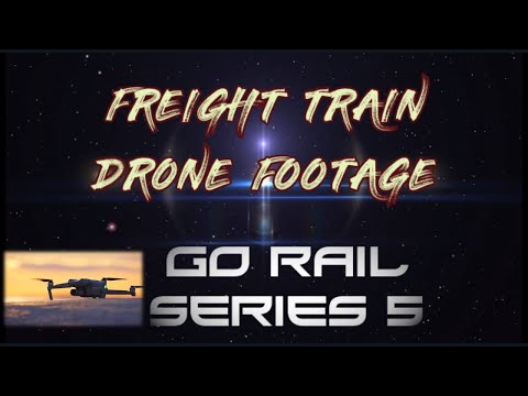 FREIGHT TRAIN DRONE FOOTAGE