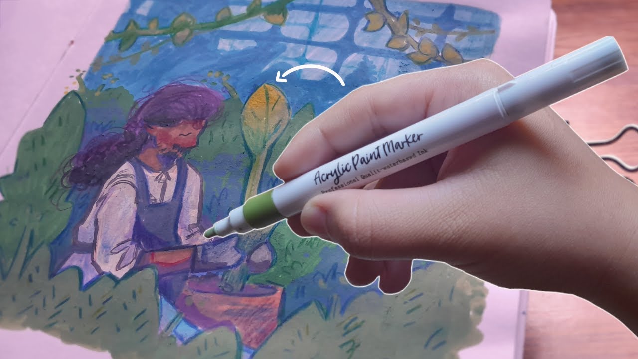 Testando canetas acrilicas | vale a pena?