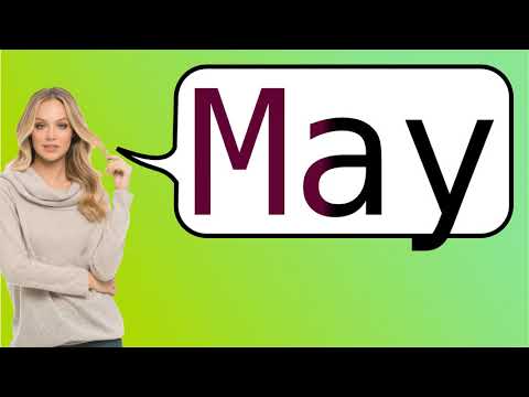 Como dizer 'maio' em ingles?