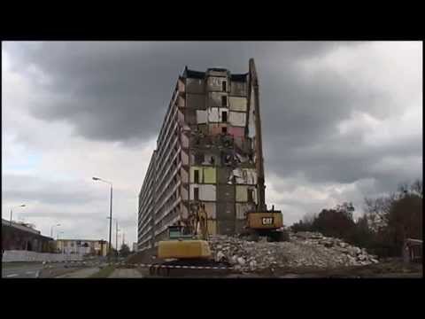 Longliner: Hochhaus in der Schweitzerstraße fällt - ELSTERWELLE