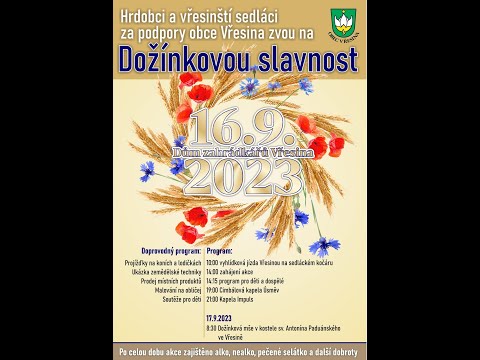 DOŽÍNKY VE VŘESINĚ 2023