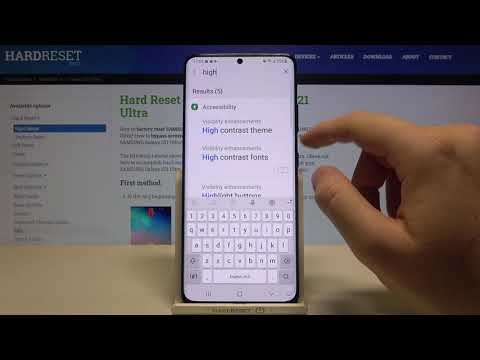 How to Activate High Contrast Text on SAMSUNG Galaxy S21 Ultra – Change Text Contrast