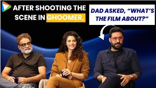 R. Balki, Abhishek Bachchan & Saiyami Kher on ‘Ghoomer’, Amitabh Bachchan's cameo, drunk acting... video