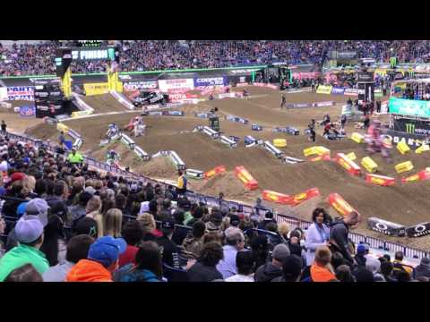 Eli Tomac wins 450 Heat #1 3-18-17