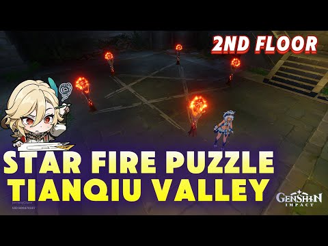 Tianqiu Valley 2nd Floor STAR FIRE PUZZLE | Genshin Impact