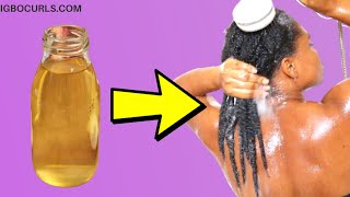 HOW TO USE APPLE CIDER VINEGAR RINSE RECIPE ON NATURAL HAIR 4C