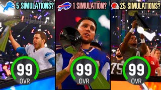 How Many Simulations will it take Every Franchise Without A SB to Win If They're All 99 Overall?