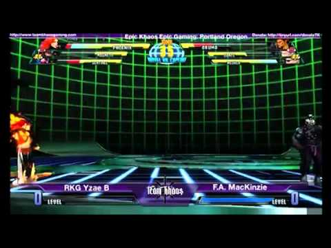 EPIC KHAOS MARCH MvC3 Singles Top 8 - RKG Yzae B vs FA MacKinzie Losers Top 8